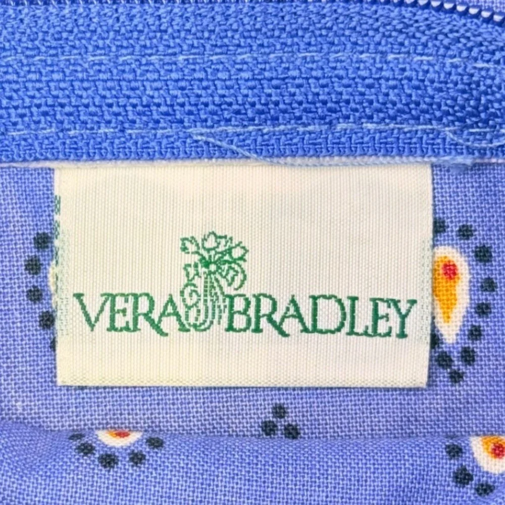 Vera Bradley Blue Quilted Paisley Floral Wallet Organizer‎